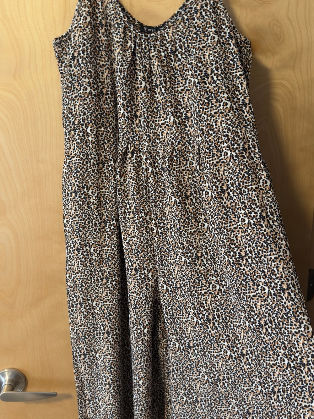 Very J Women's Leopard Print Sleeveless Wide-Leg Jumpsuit - Brown, Black, White
